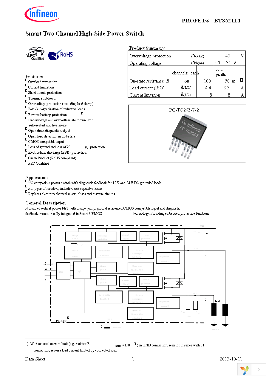 BTS621L1 E3230 Page 1